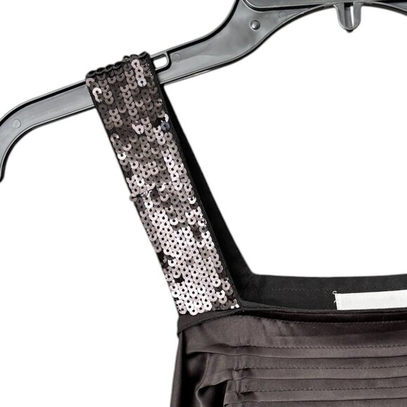 Athe Vanessa Bruno Black 100% Silk Elegant Black Cocoon Dress - Picture 3 of 14